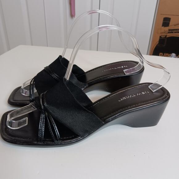 New Twist Size 10 Wedge Slide Heels - Picture 5 of 11